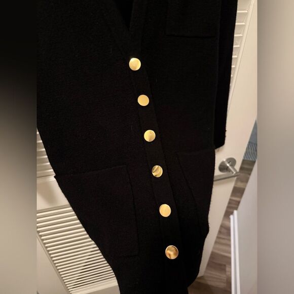 Carroll Reed Vintage 100% Merino Wool Cardigan with Gold Buttons, Size M - Picture 5 of 8